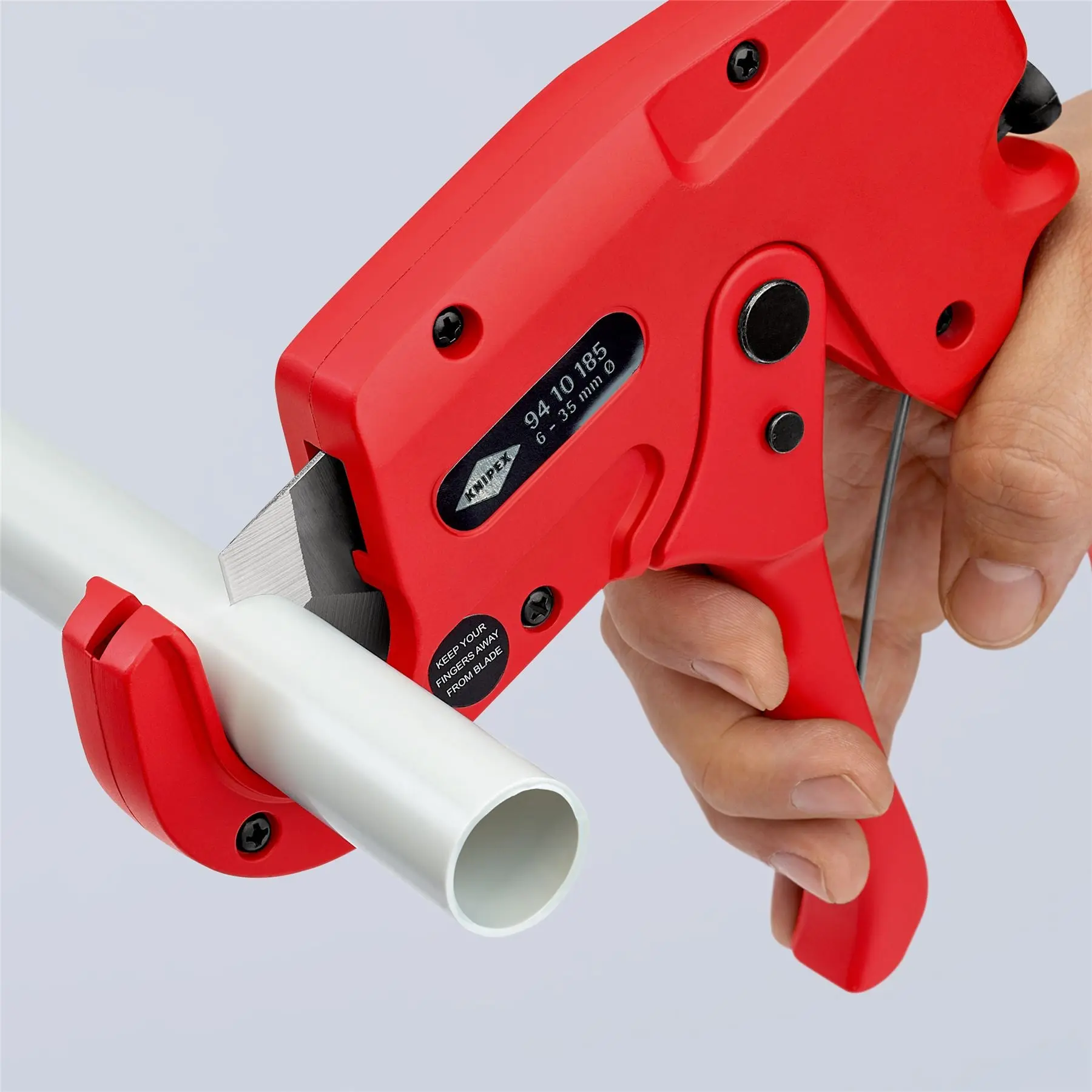 KNIPEX Pipe Cutter for Plastic Conduit Pipes Electrical Installation Work 185mm 6-35mm Capacity 94 10 185 - Image 10