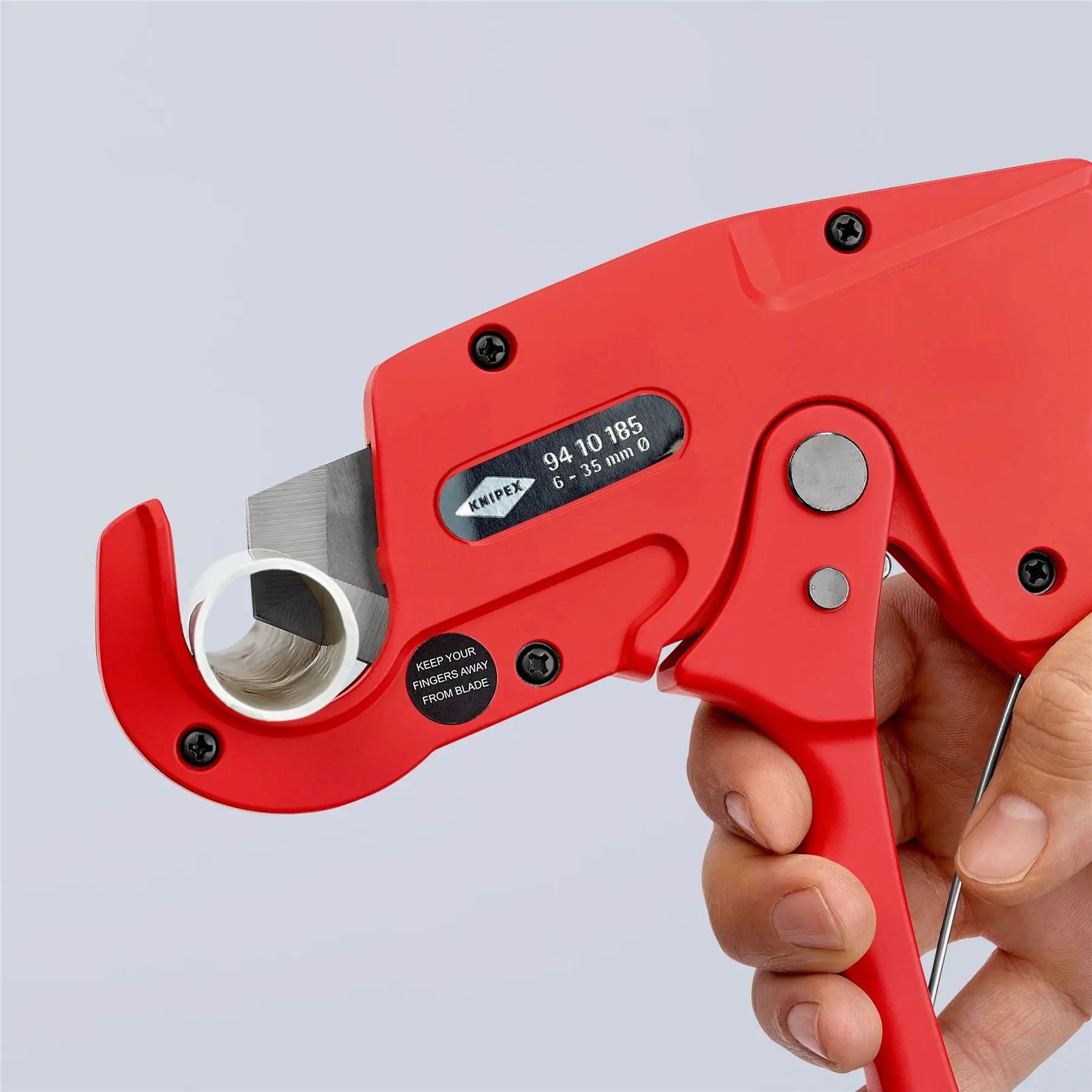 KNIPEX Pipe Cutter for Plastic Conduit Pipes Electrical Installation Work 185mm 6-35mm Capacity 94 10 185 - Image 11