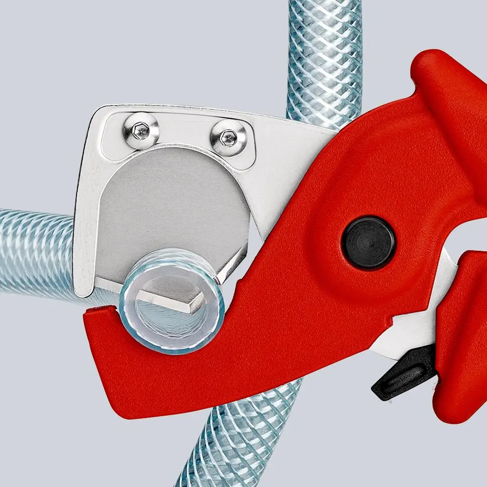 KNIPEX PlastiCut Cutter for Flexible Hoses and Plastic Conduit Pipe 185mm 25mm Capacity 90 20 185 SB - Image 4