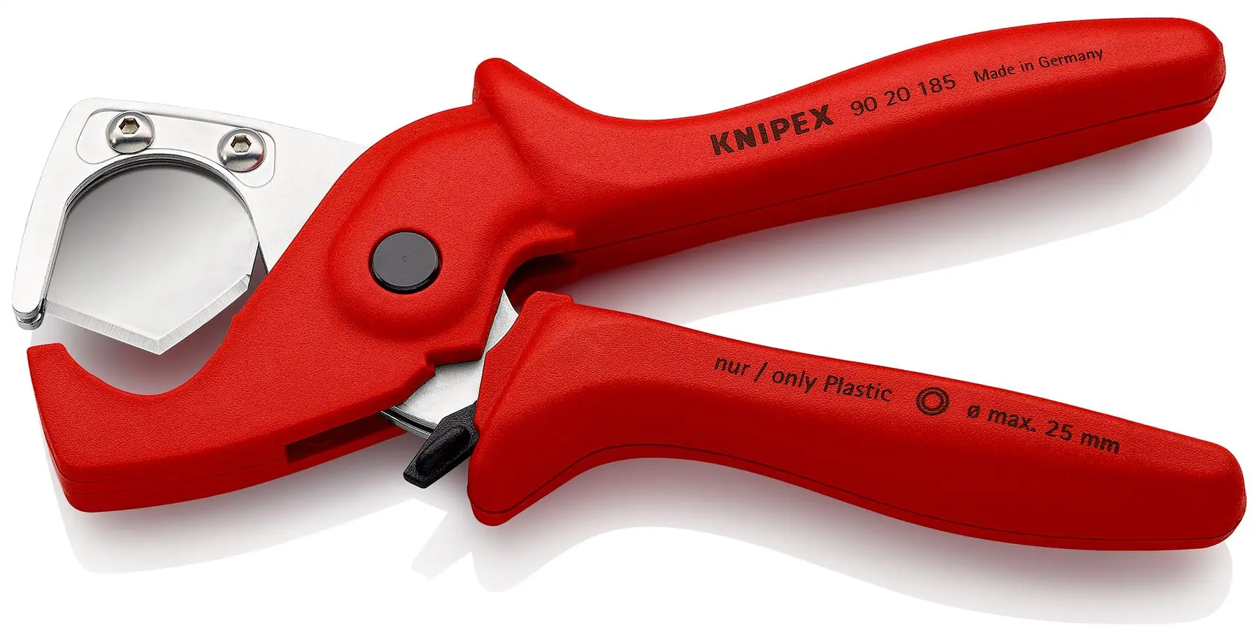 Knipex PlastiCut Cutter fro Flexible Hoses and Plastic Conduit Pipe 185mm 25mm Capacity 90 20 185 - Image 2