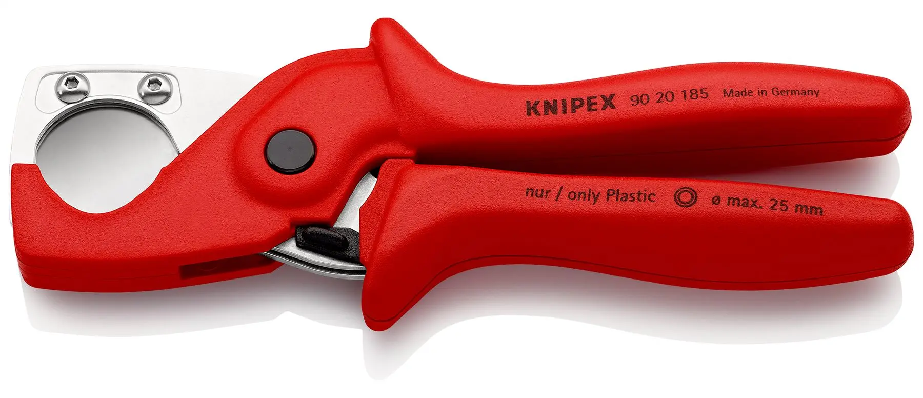 Knipex PlastiCut Cutter fro Flexible Hoses and Plastic Conduit Pipe 185mm 25mm Capacity 90 20 185 - Image 3