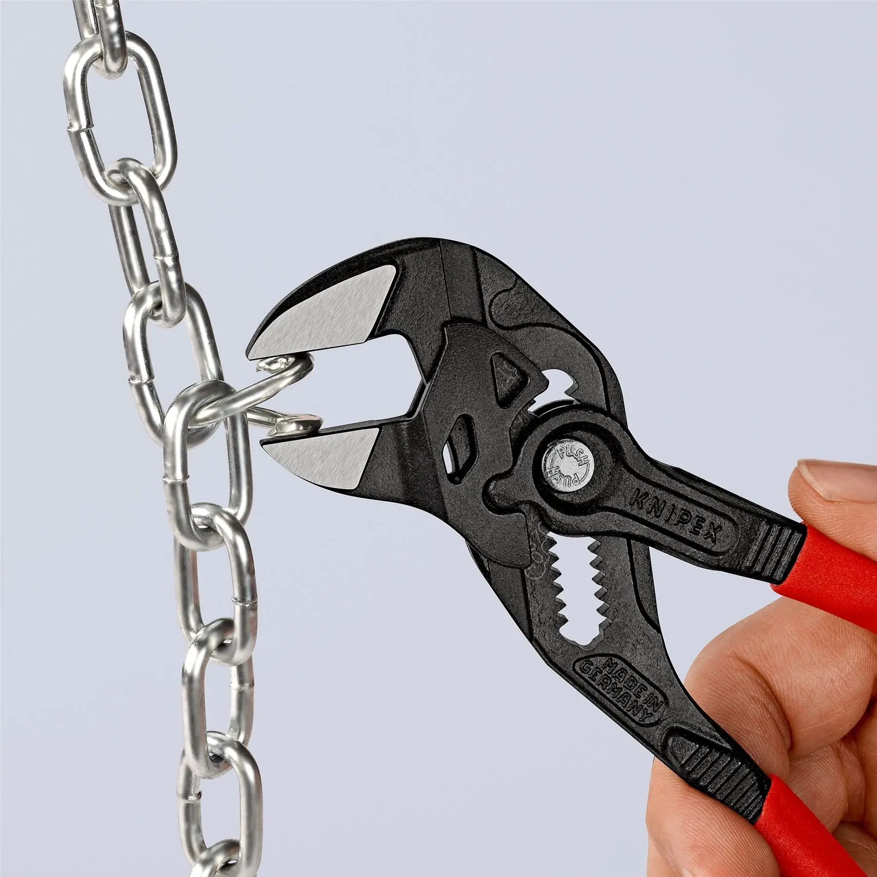 KNIPEX Pliers Wrench Slip Joint Plier 180mm Plastic Coated Handles Non Slip 86 01 180 SB - Image 4