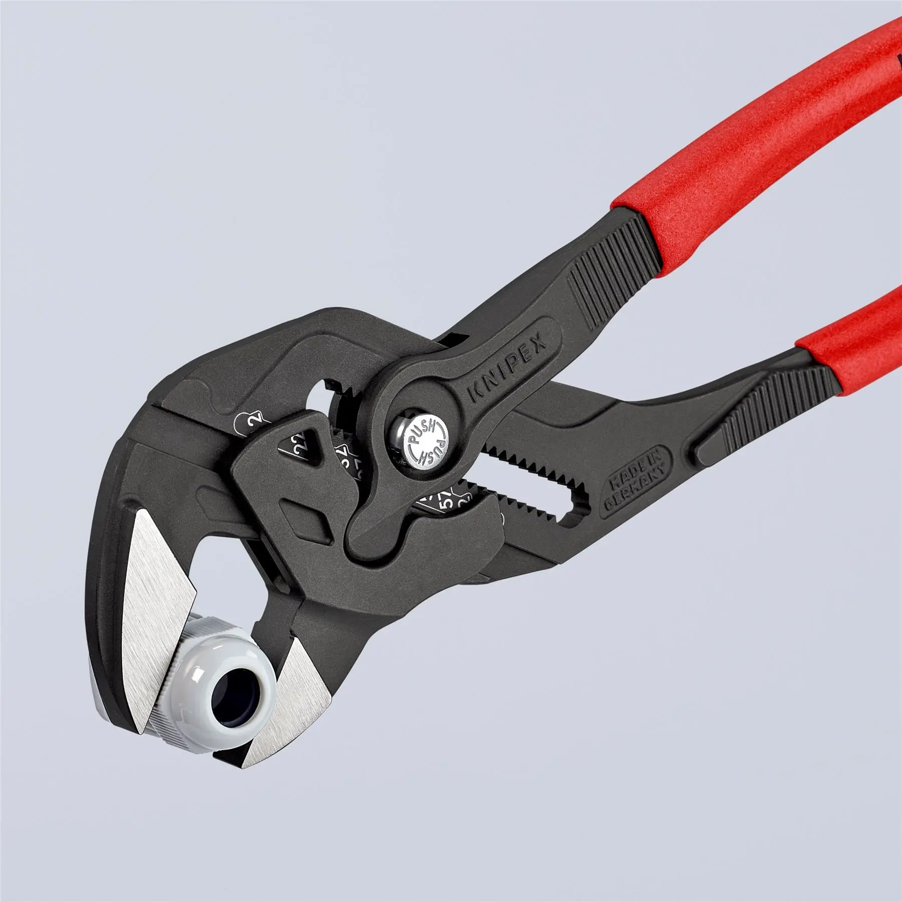 KNIPEX Pliers Wrench Slip Joint Plier 300mm Plastic Coated Handles Non Slip 86 01 300 SB - Image 6