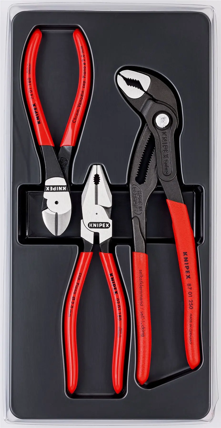 Knipex Power Set 3 Piece Pliers Set 00 20 10 - Image 2