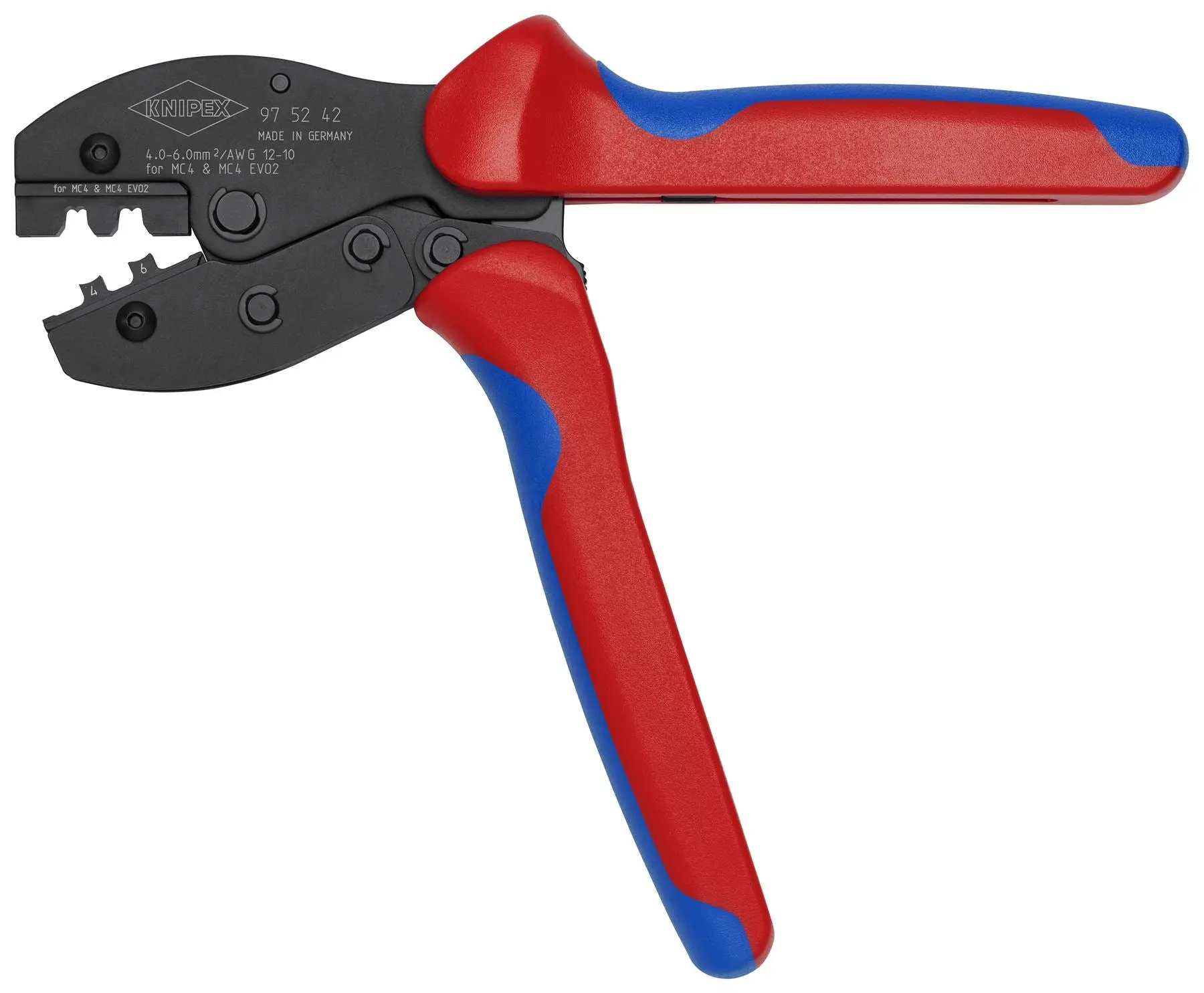 KNIPEX PreciForce Crimping Pliers for MC4/MC4 EVO 2 Connectors with Multi Component Grips 220mm 97 52 42 SB - Image 4