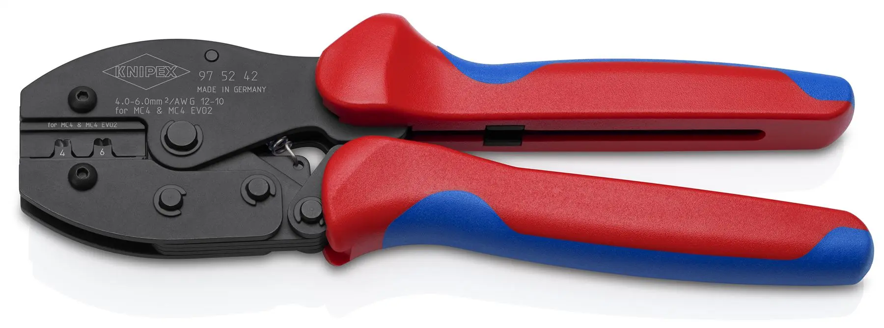 KNIPEX PreciForce Crimping Pliers for MC4/MC4 EVO 2 Connectors with Multi Component Handles 220mm 97 52 42 - Image 3