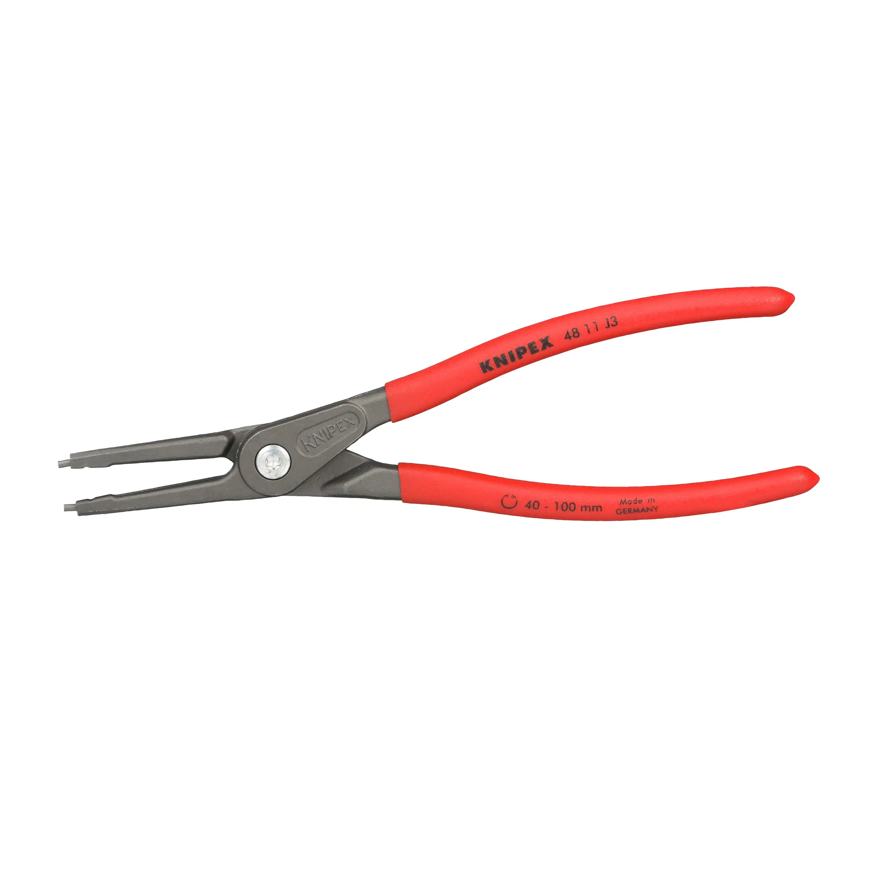 KNIPEX Precision Circlip Pliers for Internal Circlips in Bore Holes 225mm 2.3mm Diameter Tips 40 11 J3 - Image 3