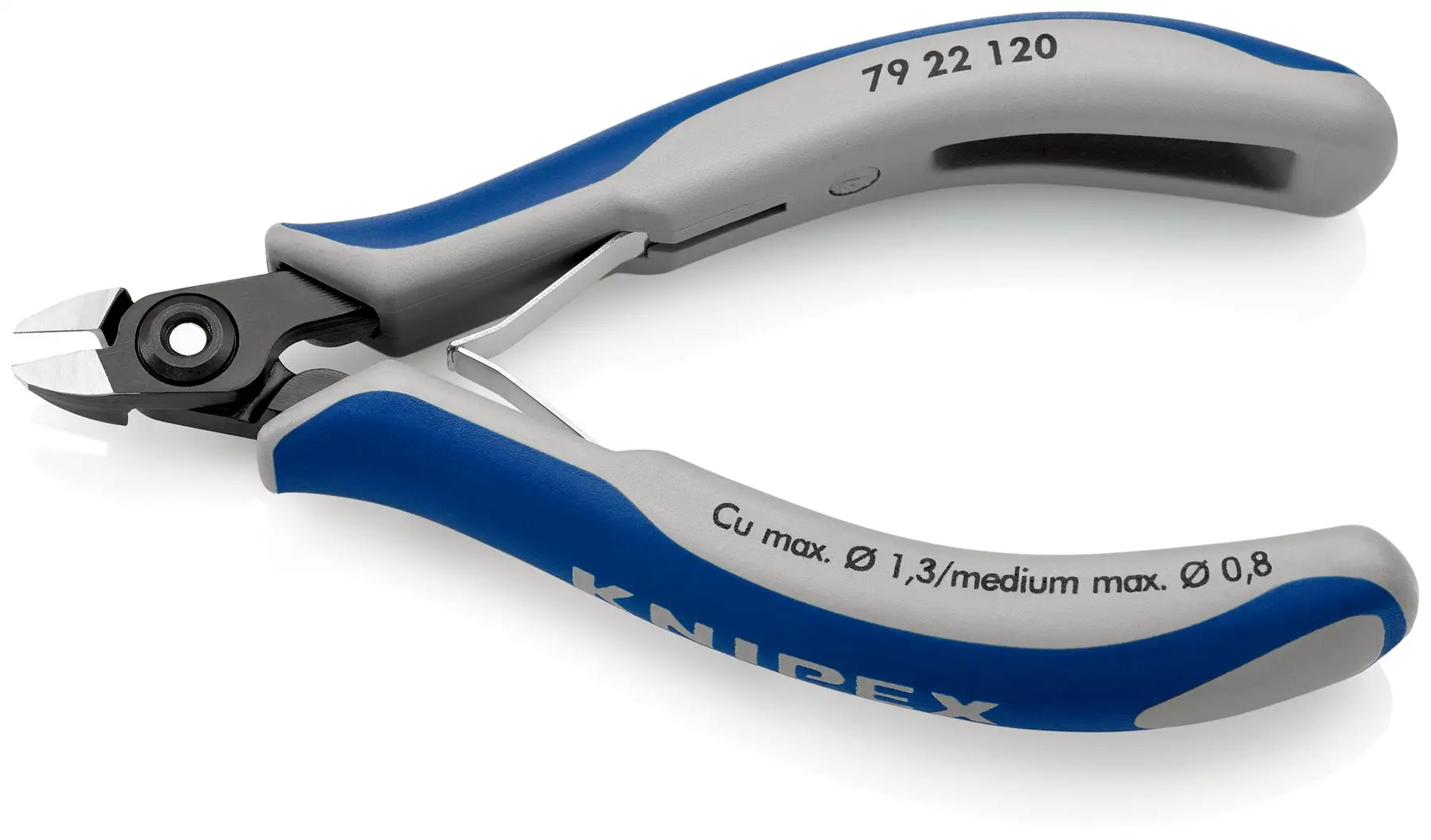 KNIPEX Precision Electronics Diagonal Cutter Cutting Pliers 120mm Multi Component Grips 79 22 120 - Image 2