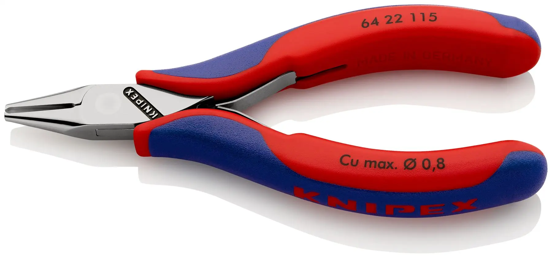 KNIPEX Precision Electronics End Cutting Nipper Pliers 115mm Multi Component Grips 64 22 115