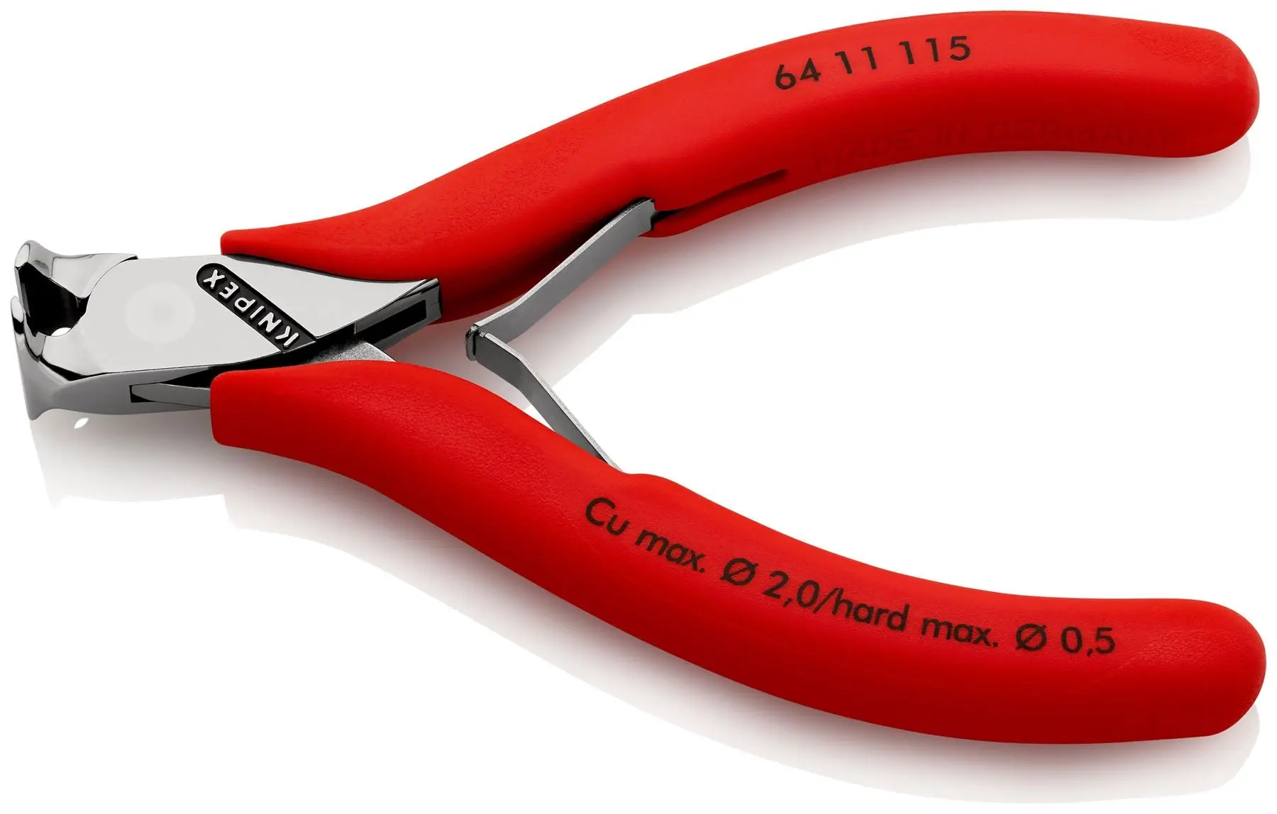 KNIPEX Precision Electronics End Cutting Nipper Pliers 115mm Plastic Coated 64 11 115 - Image 2