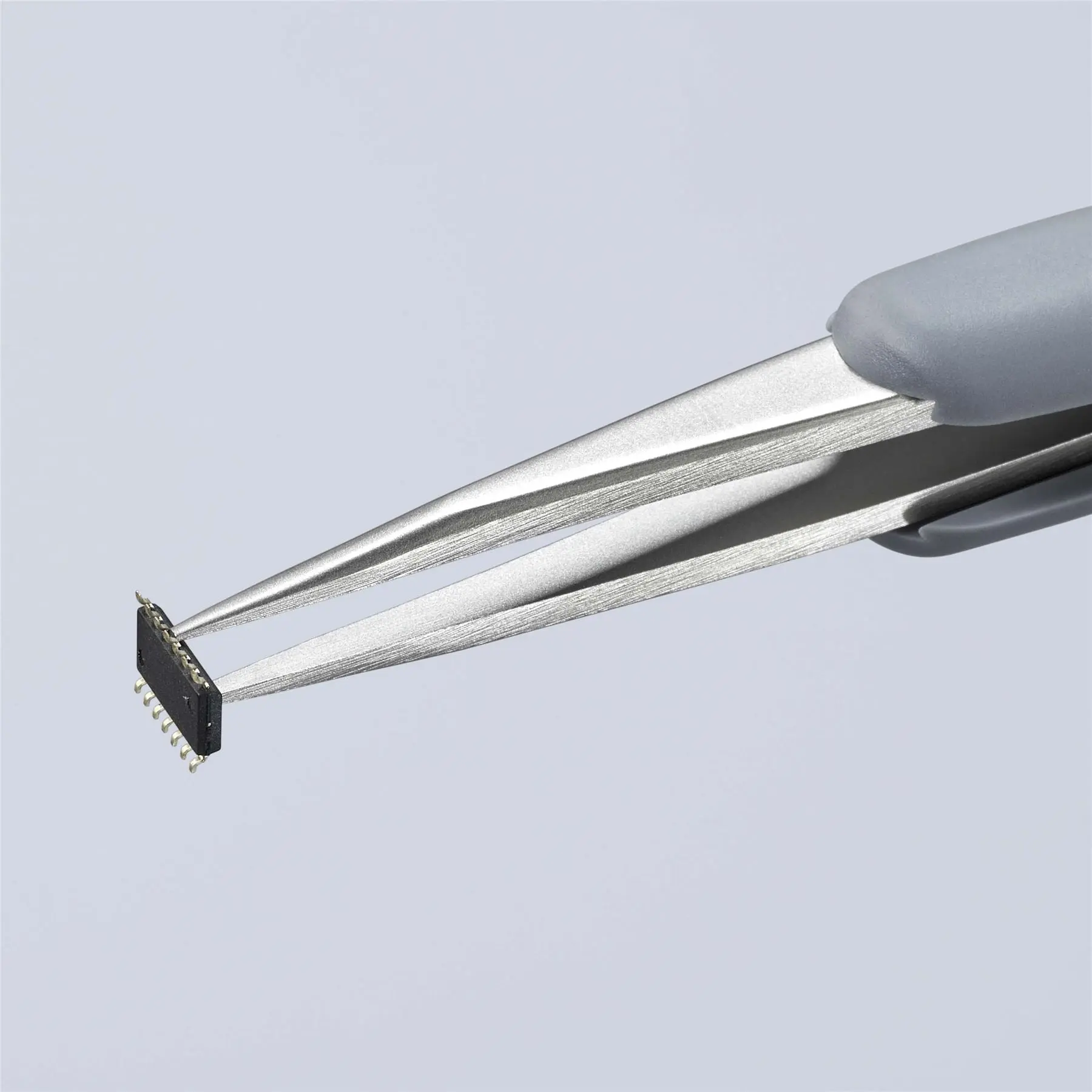 Knipex Precision Tweezers with Rubber Handles ESD Smooth Gripping Surfaces 92 21 10 ESD - Image 3