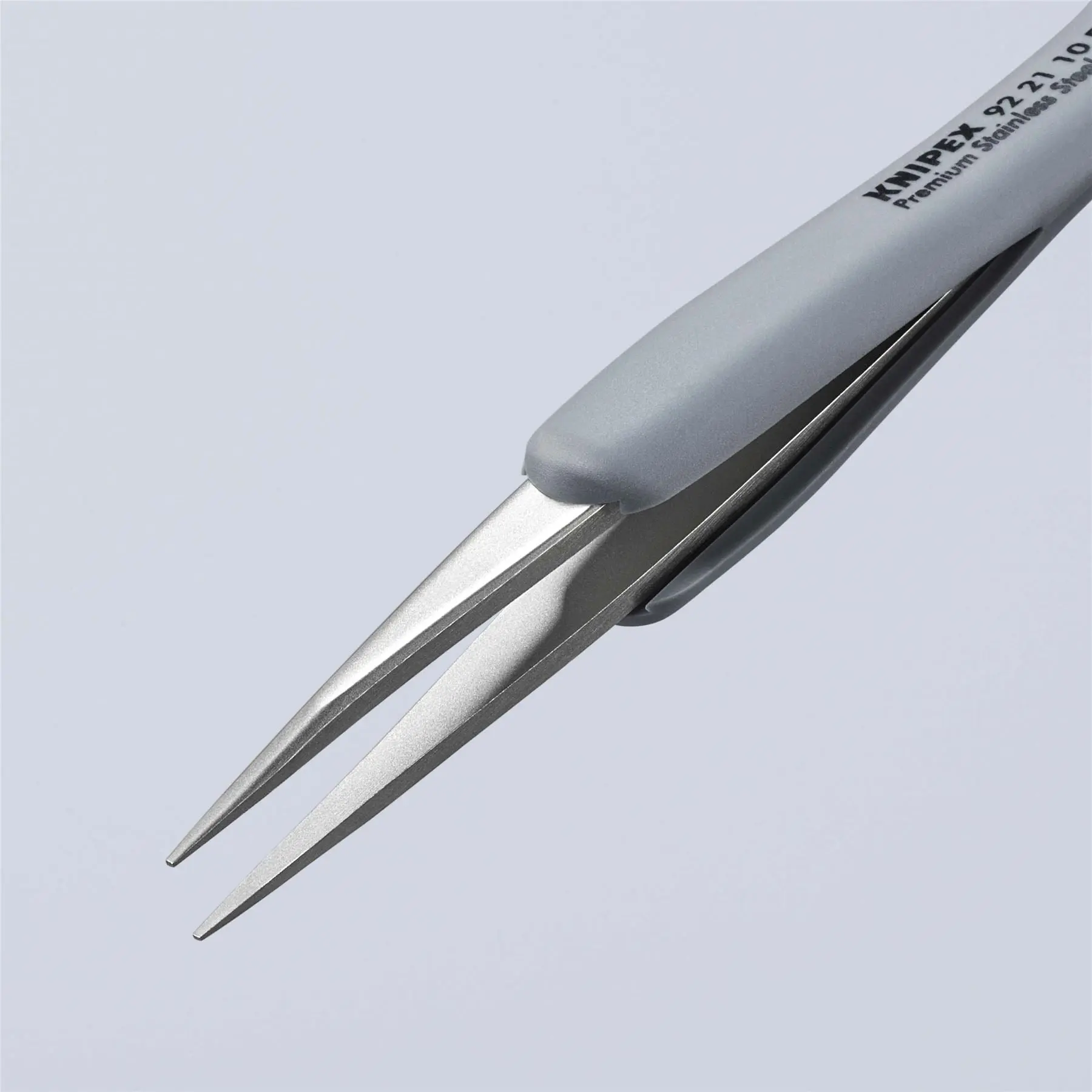 Knipex Precision Tweezers with Rubber Handles ESD Smooth Gripping Surfaces 92 21 10 ESD - Image 5