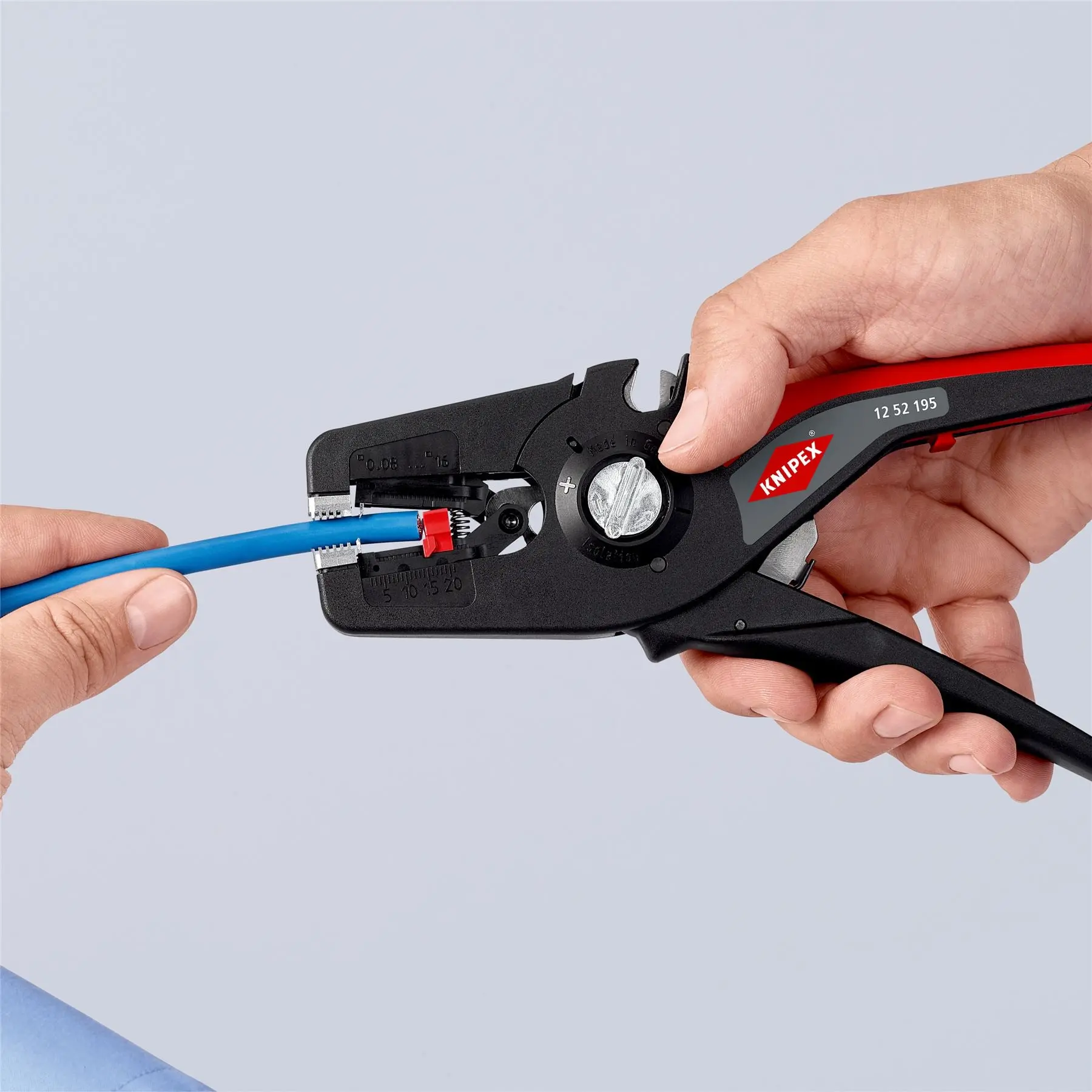 Knipex PreciStrip 16 Automatic Insulation Stripper 195mm Wire Stripping Pliers 12 52 195 SB - Image 10