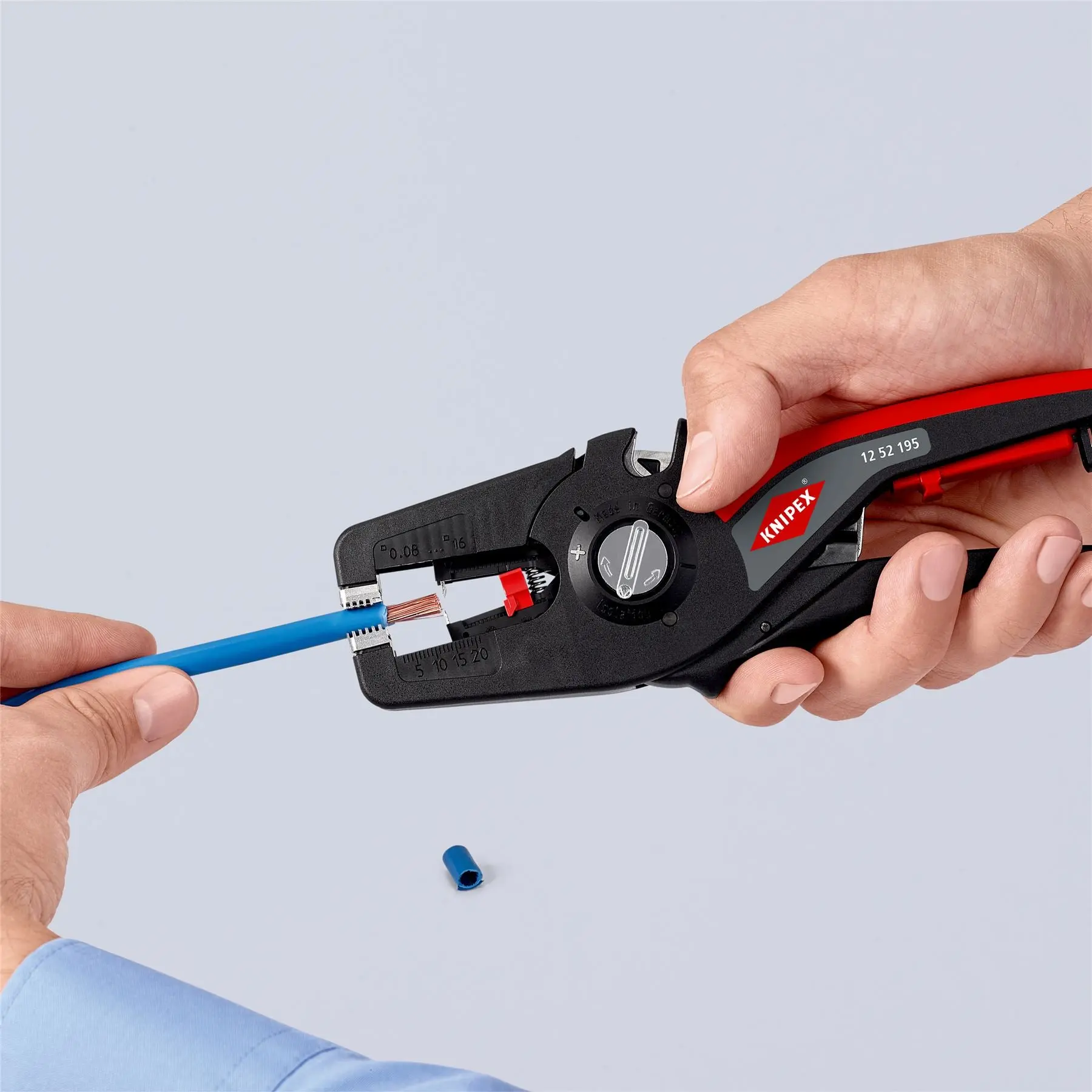 Knipex PreciStrip 16 Automatic Insulation Stripper 195mm Wire Stripping Pliers 12 52 195 SB - Image 11