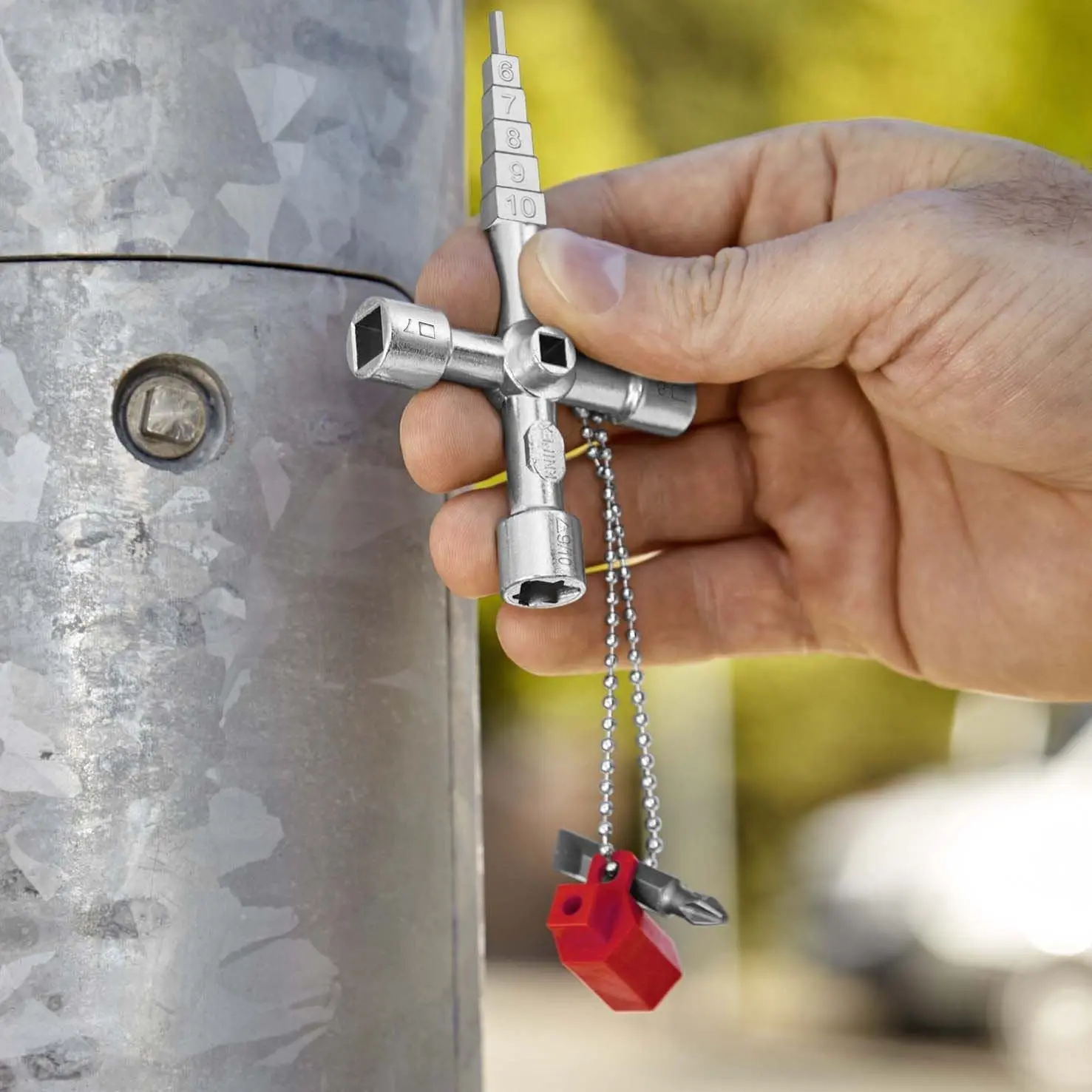 KNIPEX Profi Key for all Standard Shut Off Systems 00 11 04 - Image 3