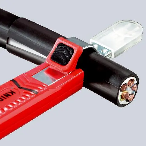KNIPEX Round Cable Stripping Tool with Scalpel Blade 130mm for 8-28mm Diameter 16 20 28 SB - Image 3
