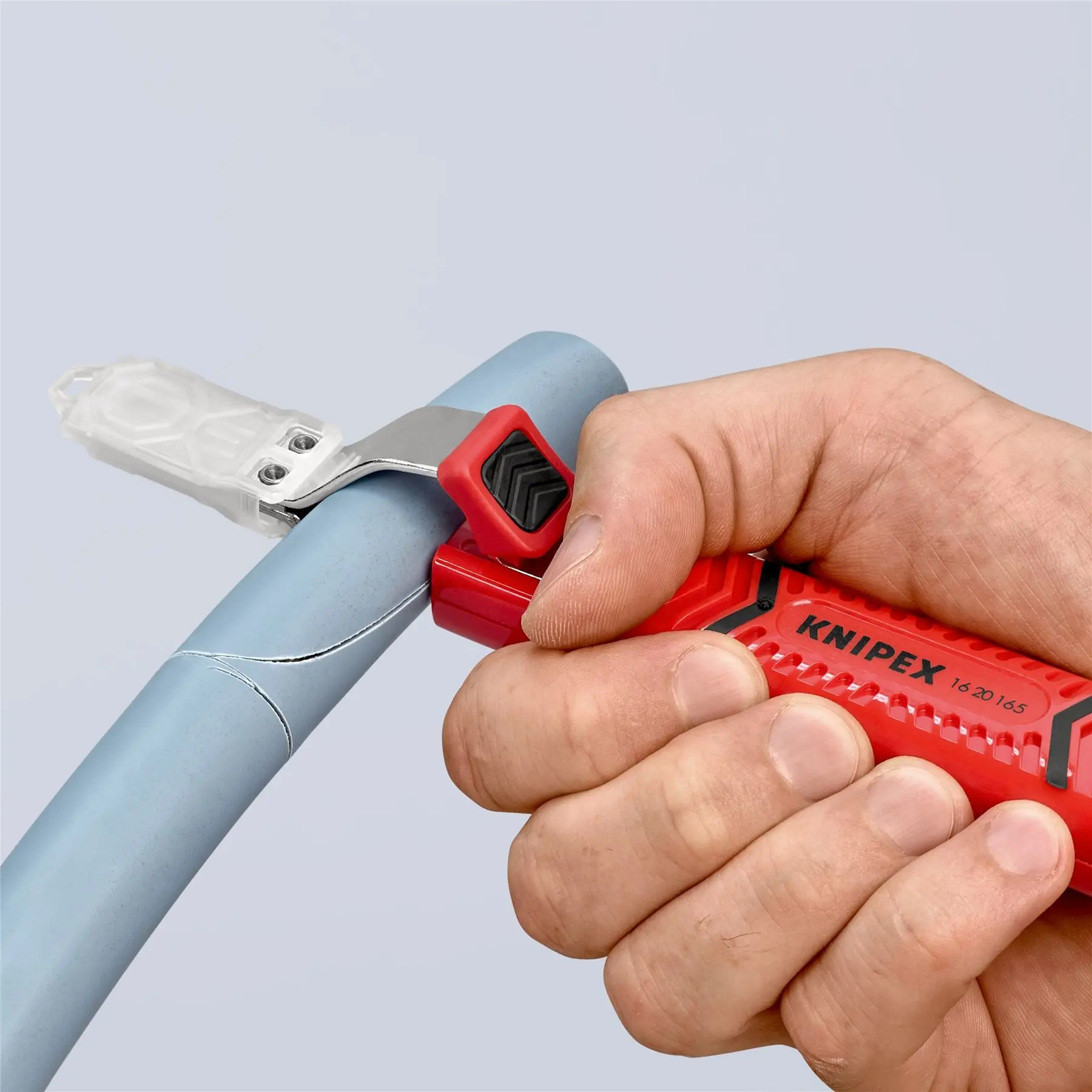 KNIPEX Round Cable Stripping Tool with Scalpel Blade 165mm for 8-28mm Diameter 16 20 165 SB - Image 6