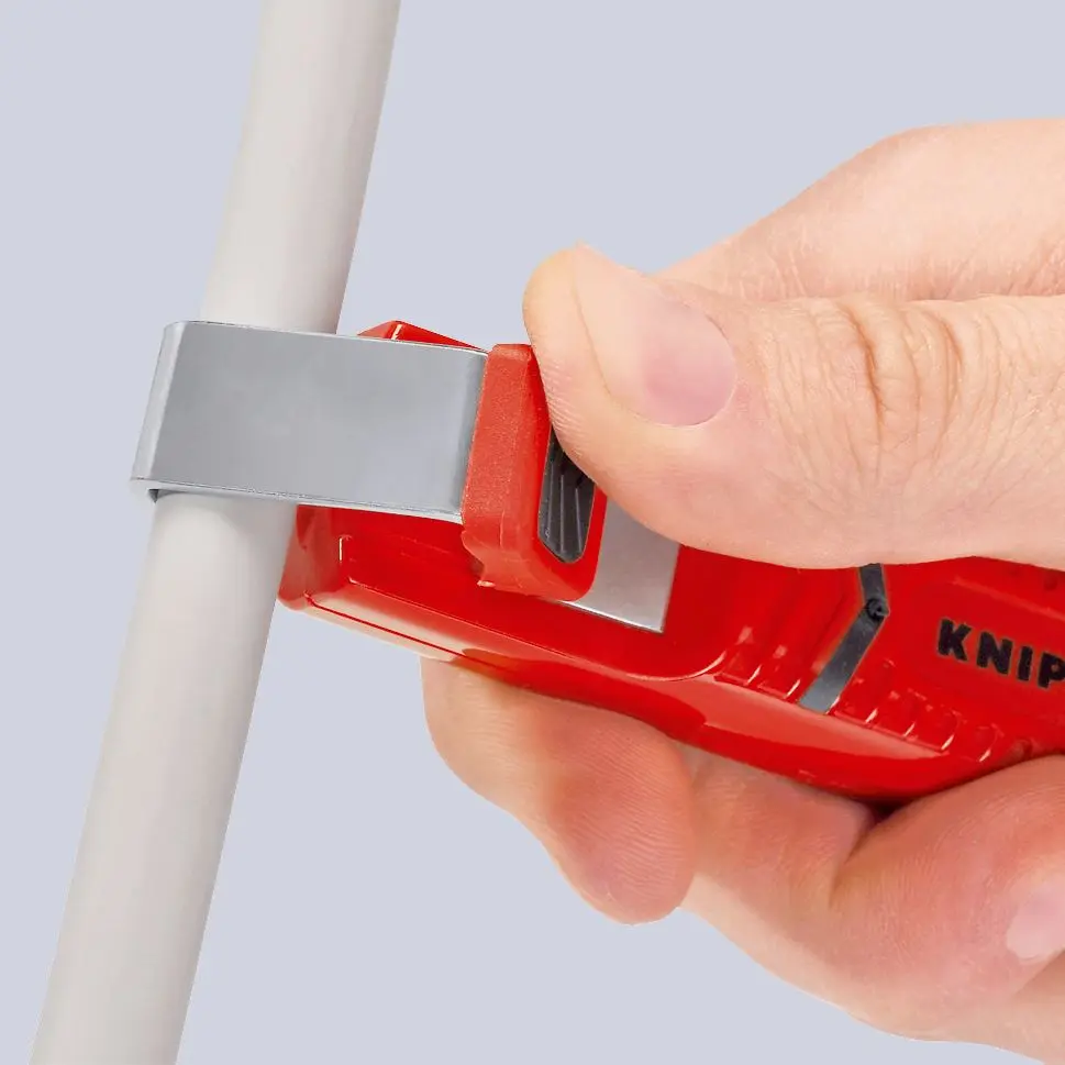 KNIPEX Round Cable Stripping Tool with Scalpel Blade 165mm for 8-28mm Diameter 16 20 165 SB - Image 9