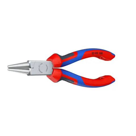 KNIPEX Round Nose Pliers 160mm Chrome with Comfort Handles 22 05 160 - Image 35