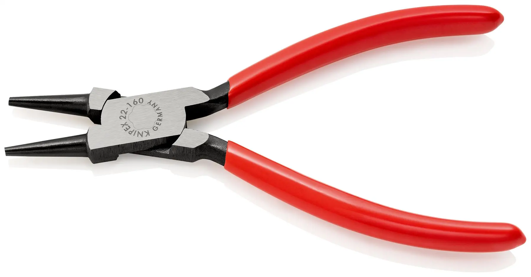 KNIPEX Round Nose Pliers 160mm Plastic Coated 22 01 160 SB - Image 2