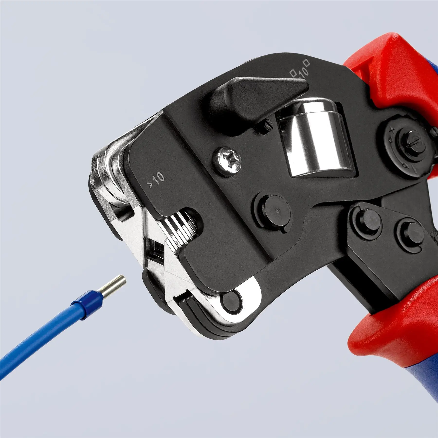 KNIPEX Self Adjusting Crimping Pliers for Wire Ferrules with Front Loading 0.08-10/16mm² 190mm Multi Component Grips 97 53 09 SB - Image 12