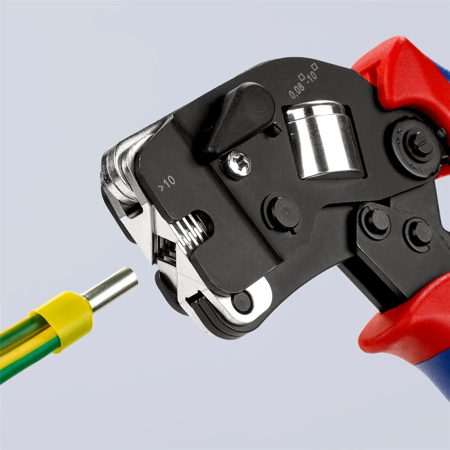 KNIPEX Self Adjusting Crimping Pliers for Wire Ferrules with Front Loading 0.08-10/16mm² 190mm Multi Component Grips 97 53 09 SB - Image 15