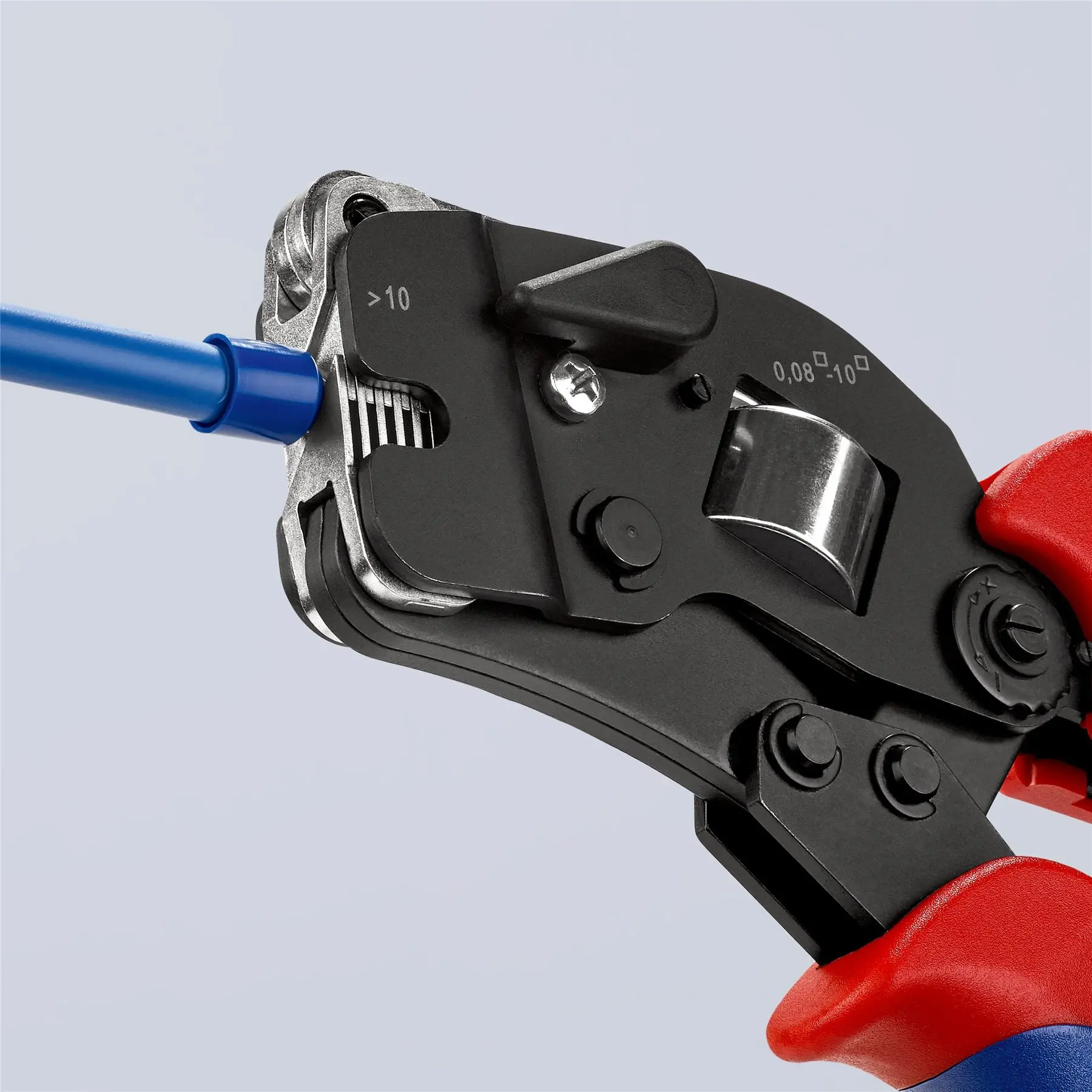 KNIPEX Self Adjusting Crimping Pliers for Wire Ferrules with Front Loading 0.08-10/16mm² 190mm Multi Component Grips 97 53 09 SB - Image 18