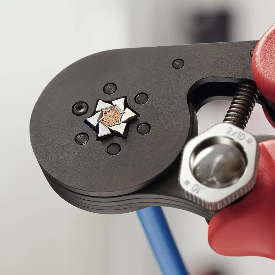 KNIPEX Self Adjusting Crimping Pliers for Wire Ferrules with Lateral Access up to 16mm² 180mm Multi Component Grips 97 53 14 SB - Image 10