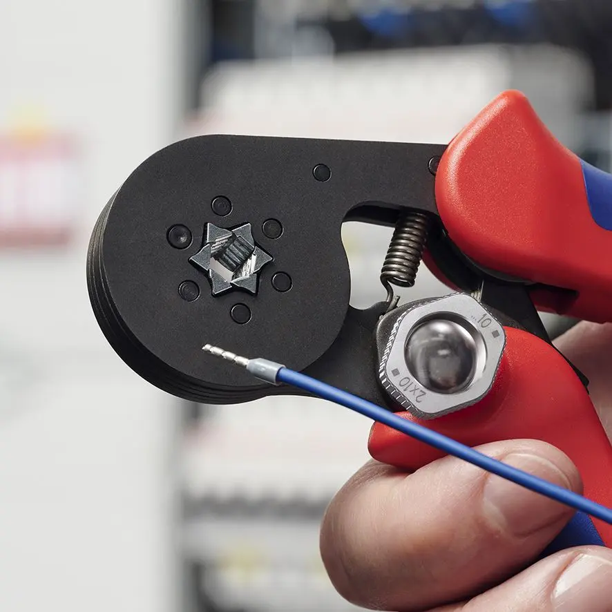 KNIPEX Self Adjusting Crimping Pliers for Wire Ferrules with Lateral Access up to 16mm² 180mm Multi Component Grips 97 53 14 SB - Image 11