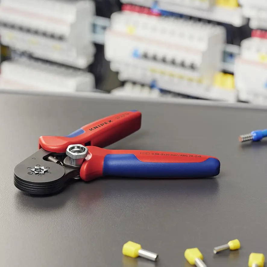 KNIPEX Self Adjusting Crimping Pliers for Wire Ferrules with Lateral Access up to 16mm² 180mm Multi Component Grips 97 53 14 SB - Image 12