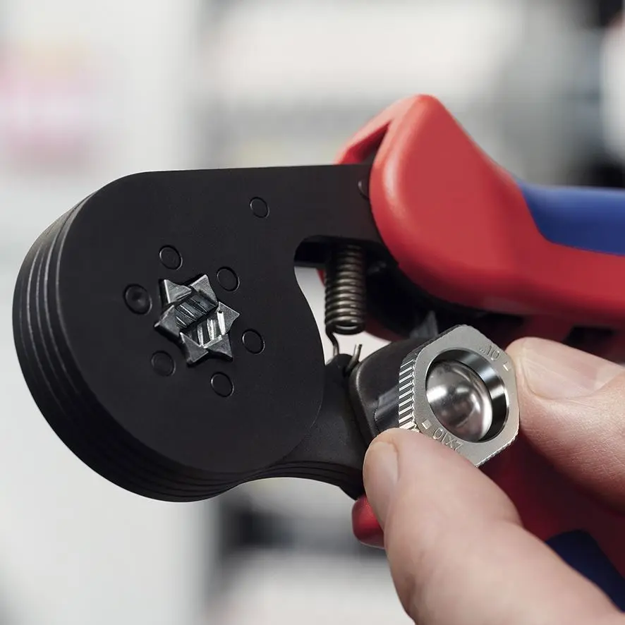 KNIPEX Self Adjusting Crimping Pliers for Wire Ferrules with Lateral Access up to 16mm² 180mm Multi Component Grips 97 53 14 SB - Image 8