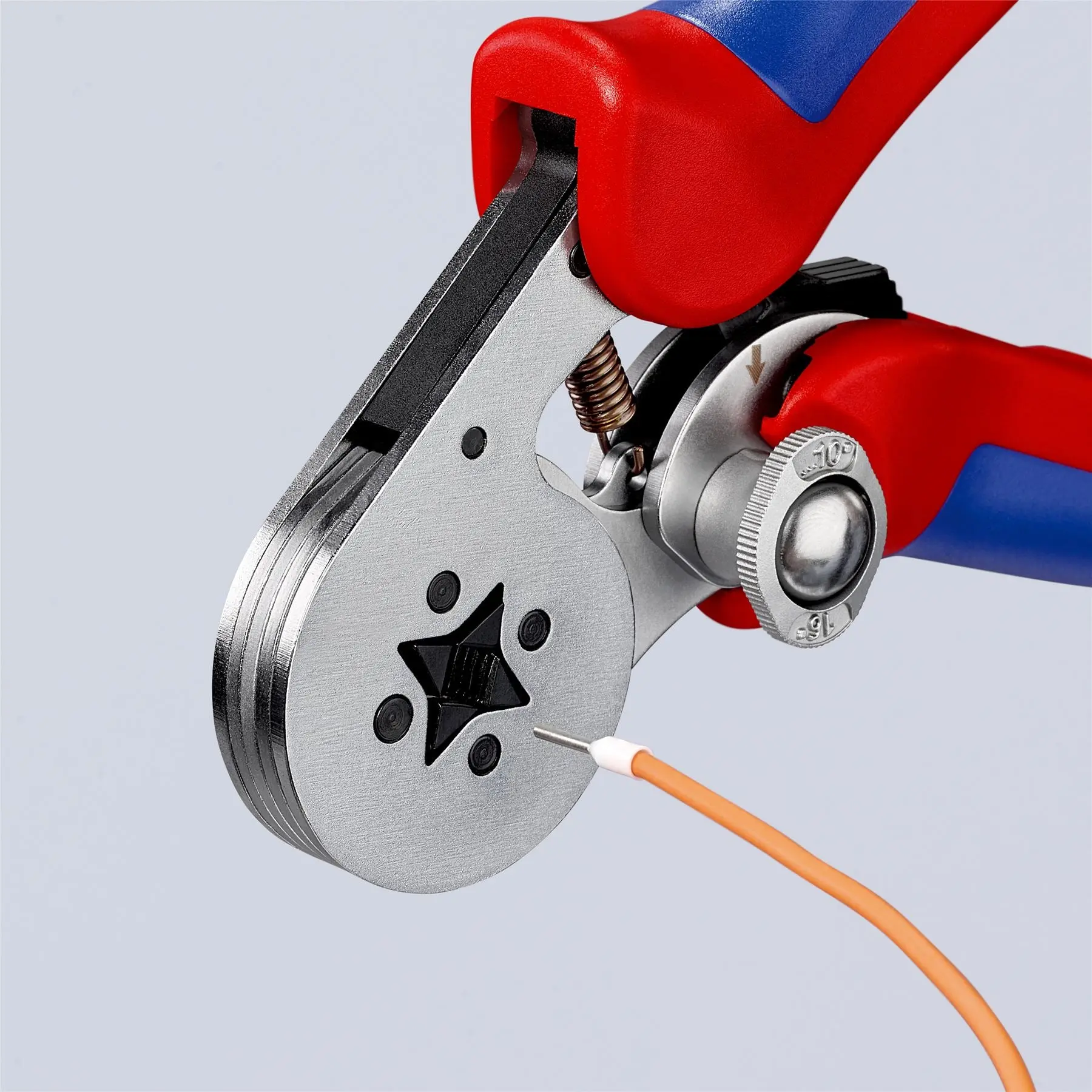 Knipex Self Adjusting Electricians Crimping Pliers for Wire Ferrules 0.08-10/16mm² 28-6 AWG 95 55 04 - Image 7