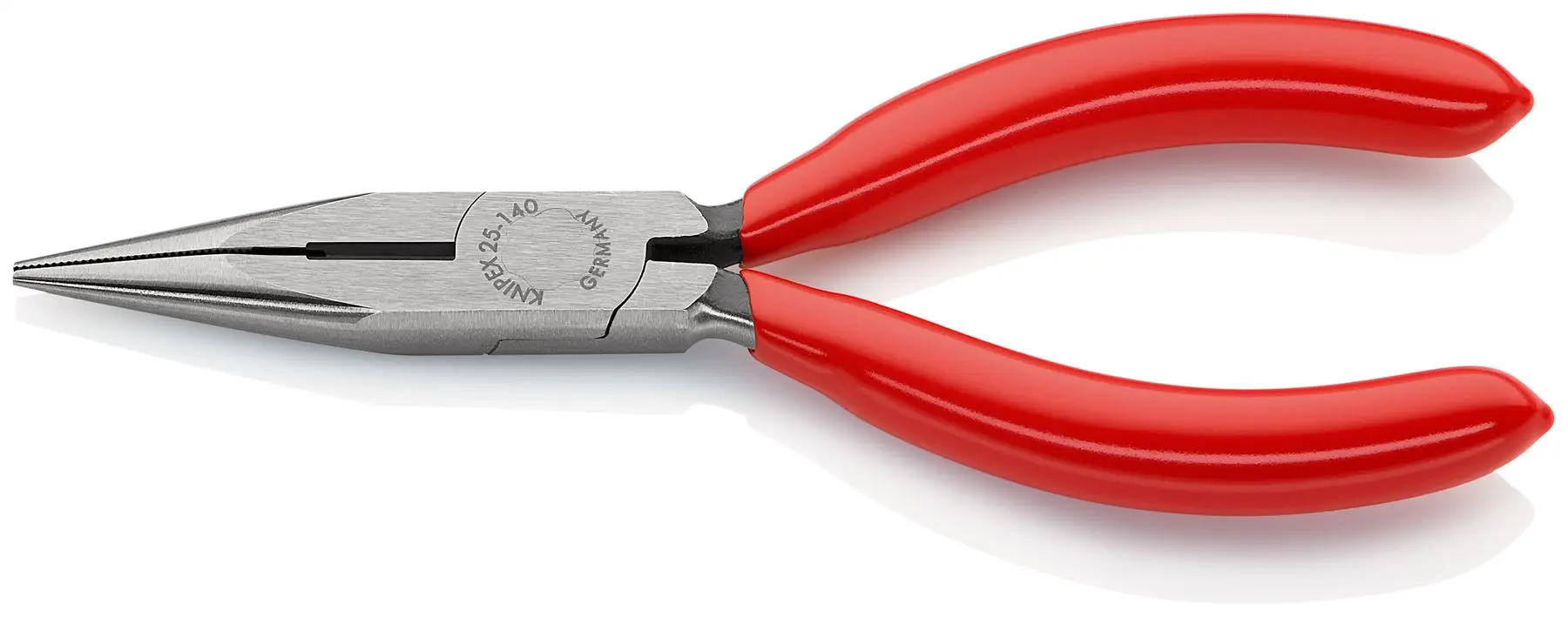 KNIPEX Snipe Nose Side Cutting Pliers 140mm Long Nose Radio Plier Plastic Coated 25 01 140