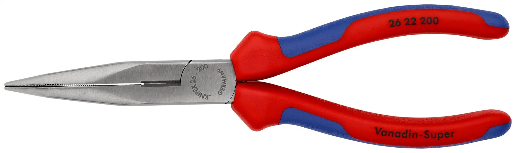 Knipex Snipe Nose Side Cutting Pliers 200mm Multi Component Grips Stork Beak 26 22 200 - Image 3