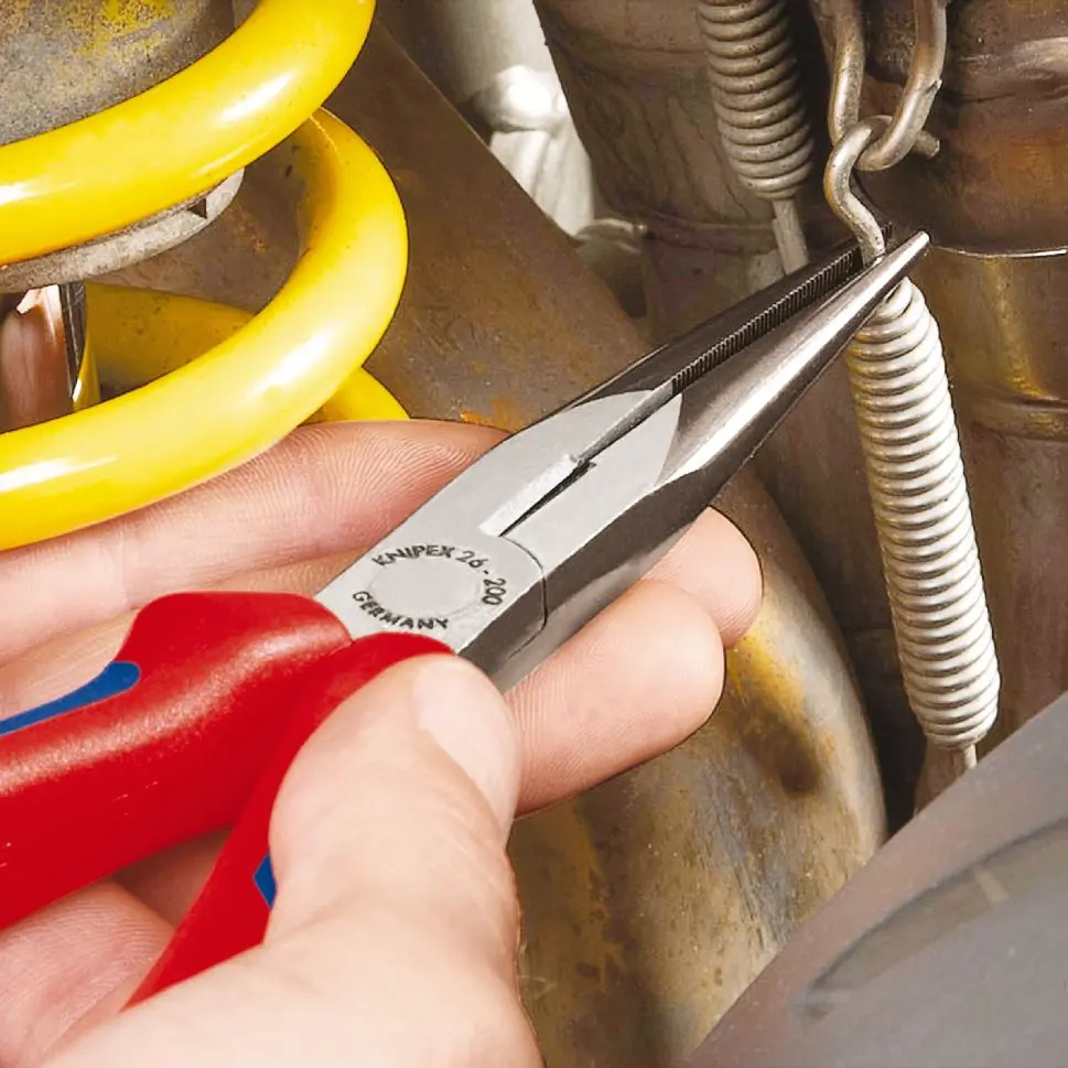 Knipex Snipe Nose Side Cutting Pliers 200mm Multi Component Grips Stork Beak 26 22 200 - Image 6