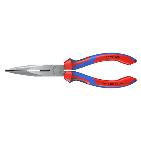 Knipex Snipe Nose Side Cutting Pliers 200mm Multi Component Grips Stork Beak 26 22 200 - Image 8