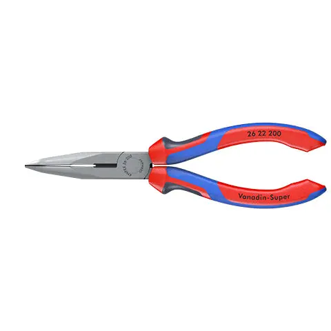 Knipex Snipe Nose Side Cutting Pliers 200mm Multi Component Grips Stork Beak 26 22 200 - Image 9