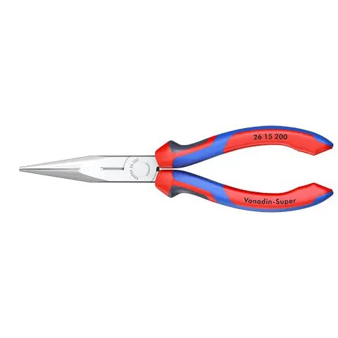 Knipex Snipe Nose Side Cutting Pliers Chrome 200mm Stork Beak Plier Multi Component Grips 26 15 200 - Image 7