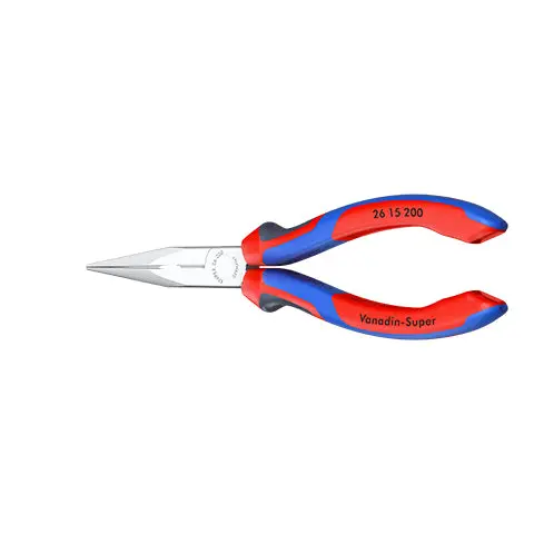 Knipex Snipe Nose Side Cutting Pliers Chrome 200mm Stork Beak Plier Multi Component Grips 26 15 200 - Image 9