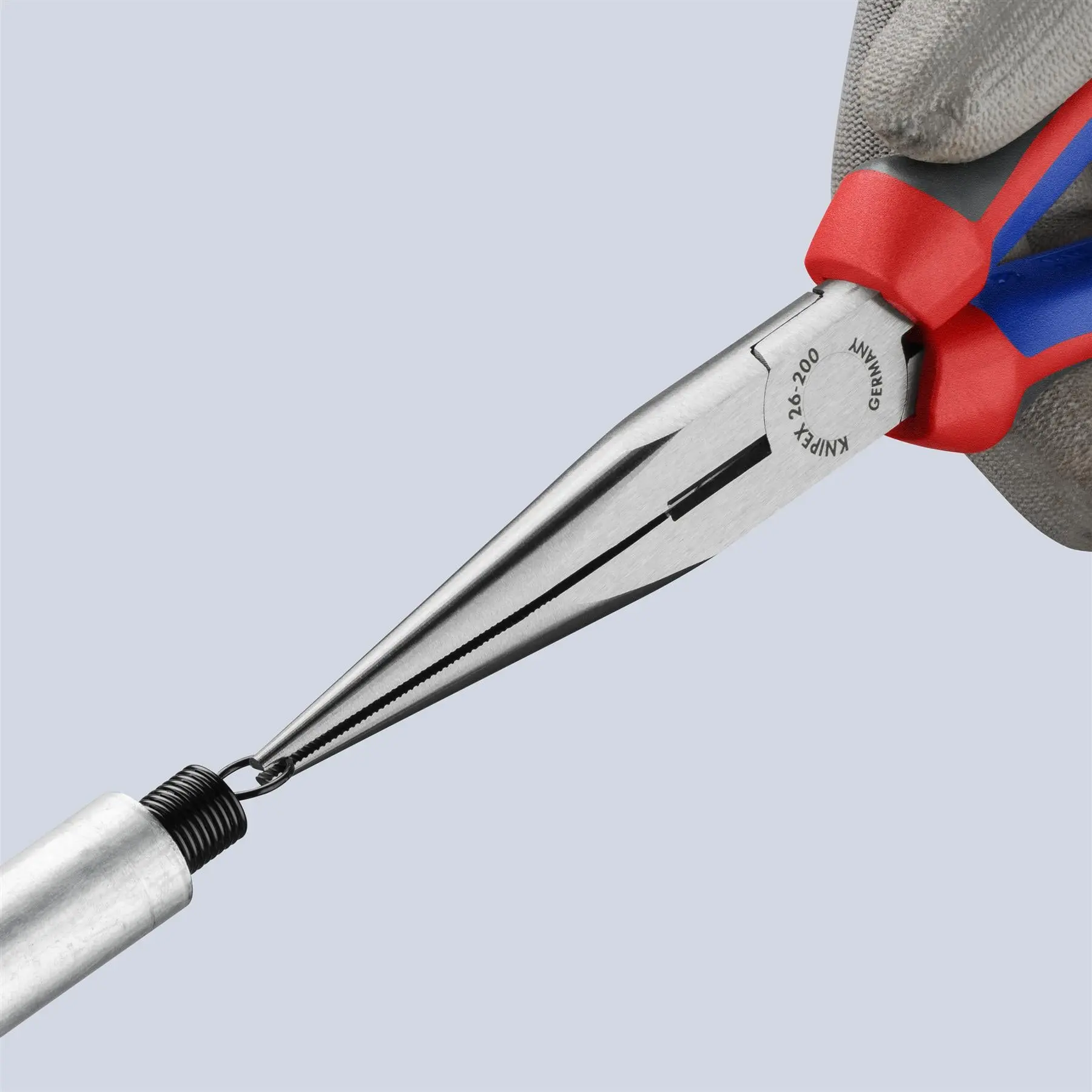 KNIPEX Snipe Nose Side Cutting Pliers Stork Beak Plier 200mm with Comfort Handles 26 12 200 - Image 8