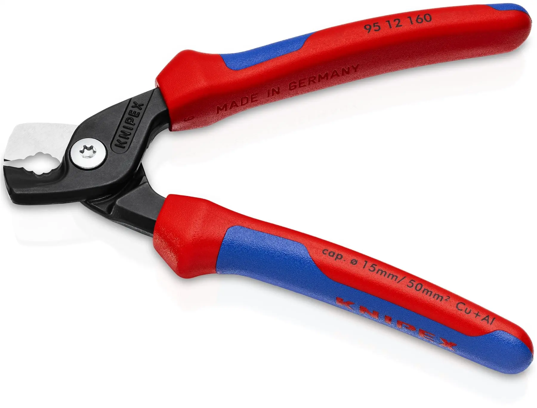 Knipex StepCut Cable Shears 160mm Multi Component Grips 95 12 160 - Image 6