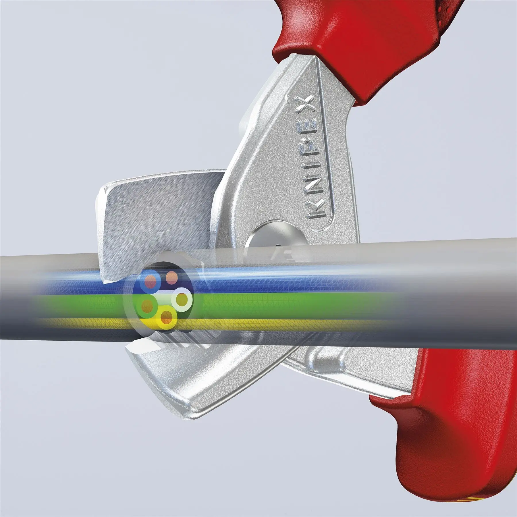 Knipex StepCut Cable Shears 165mm VDE Insulated 95 16 160 - Image 8
