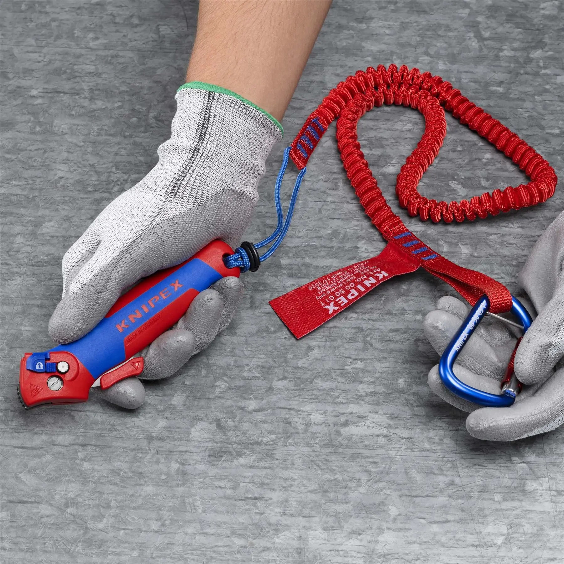 KNIPEX Stripping Knife with Guide Shoe 145mm Ratchet Function 16 50 145 SB - Image 7
