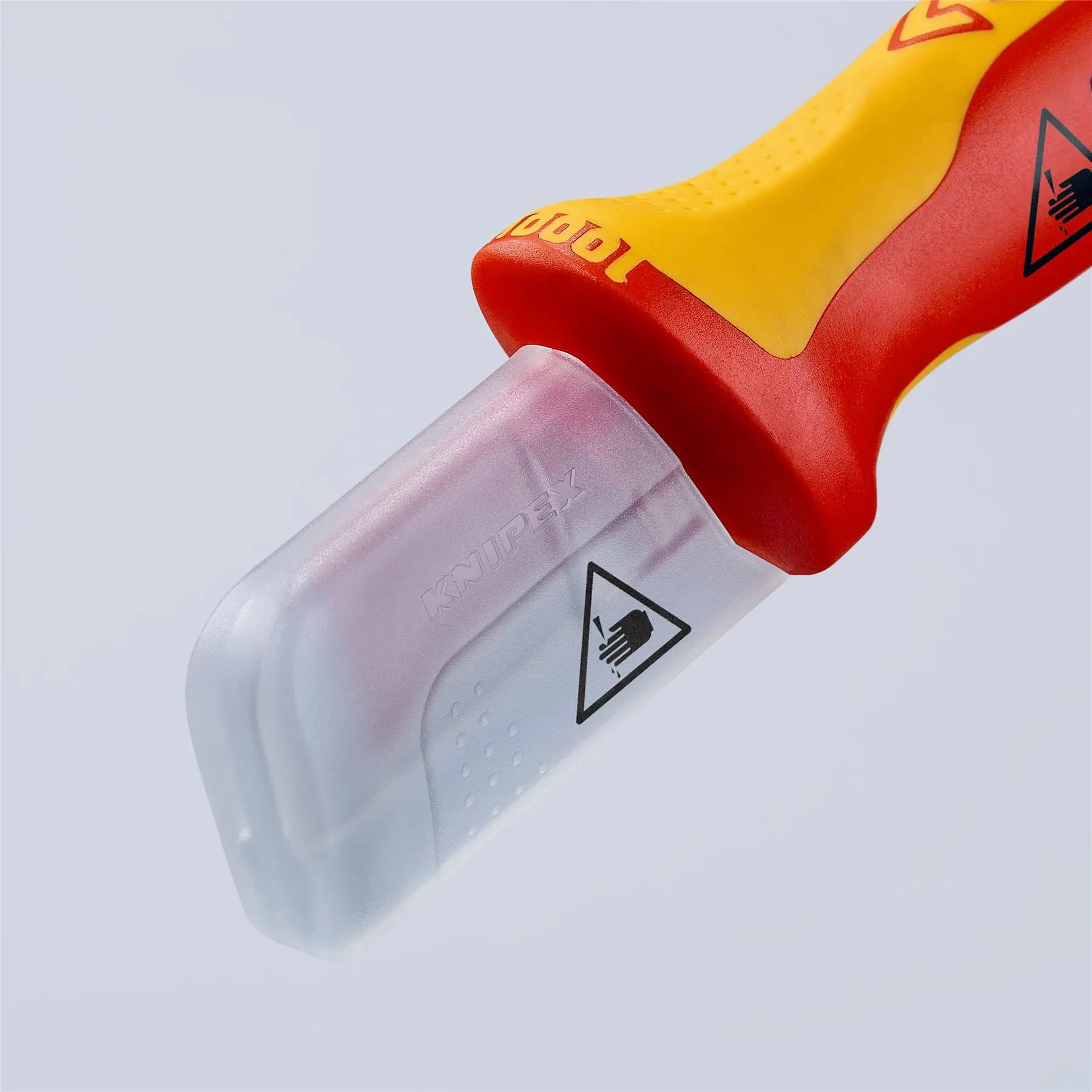 KNIPEX Stripping Knife with Guide Shoe 180mm VDE Insulated Multi Component Handle 38mm Blade Length 98 55 - Image 7