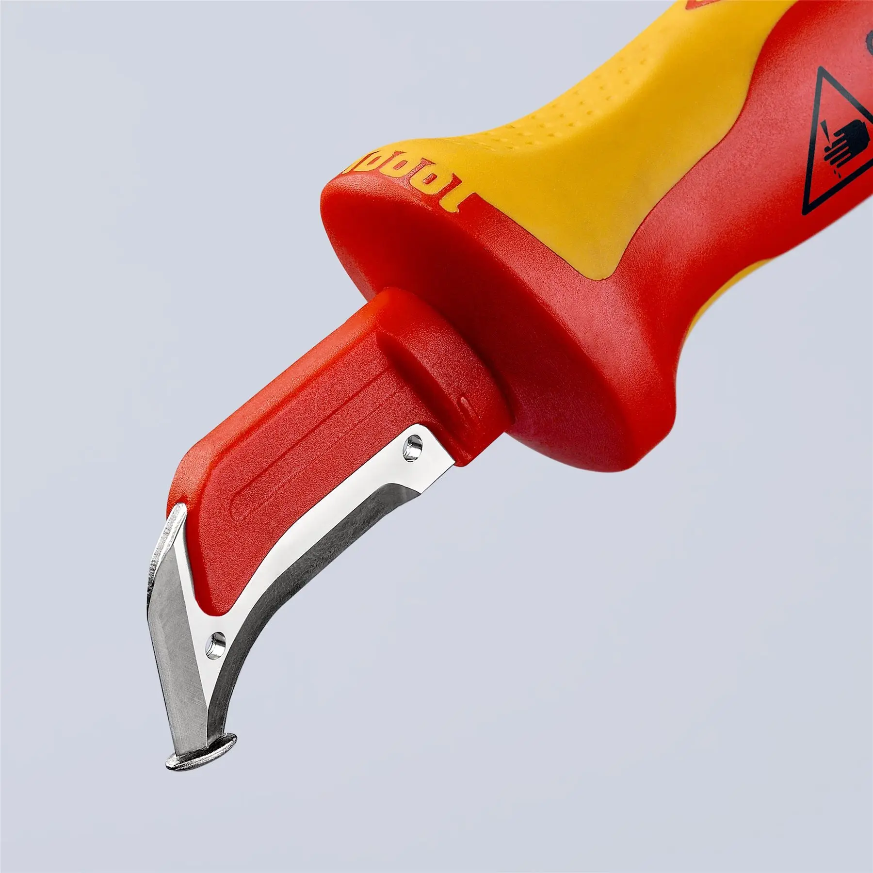 Knipex Stripping Knife with Guide Shoe VDE Insulated 1000V 38mm Blade Length 180mm 98 55 SB - Image 6