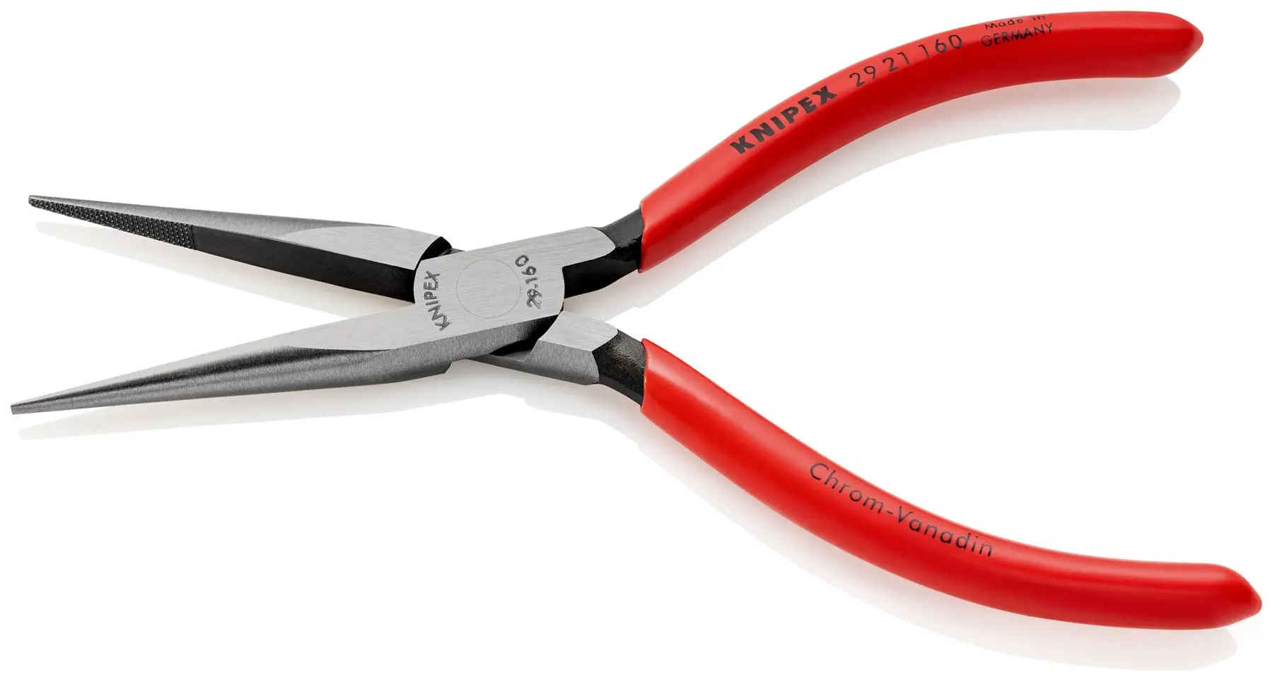 KNIPEX Telephone Pliers Extra Slim Fine Tips 160mm Plastic Coated 29 21 160 - Image 2