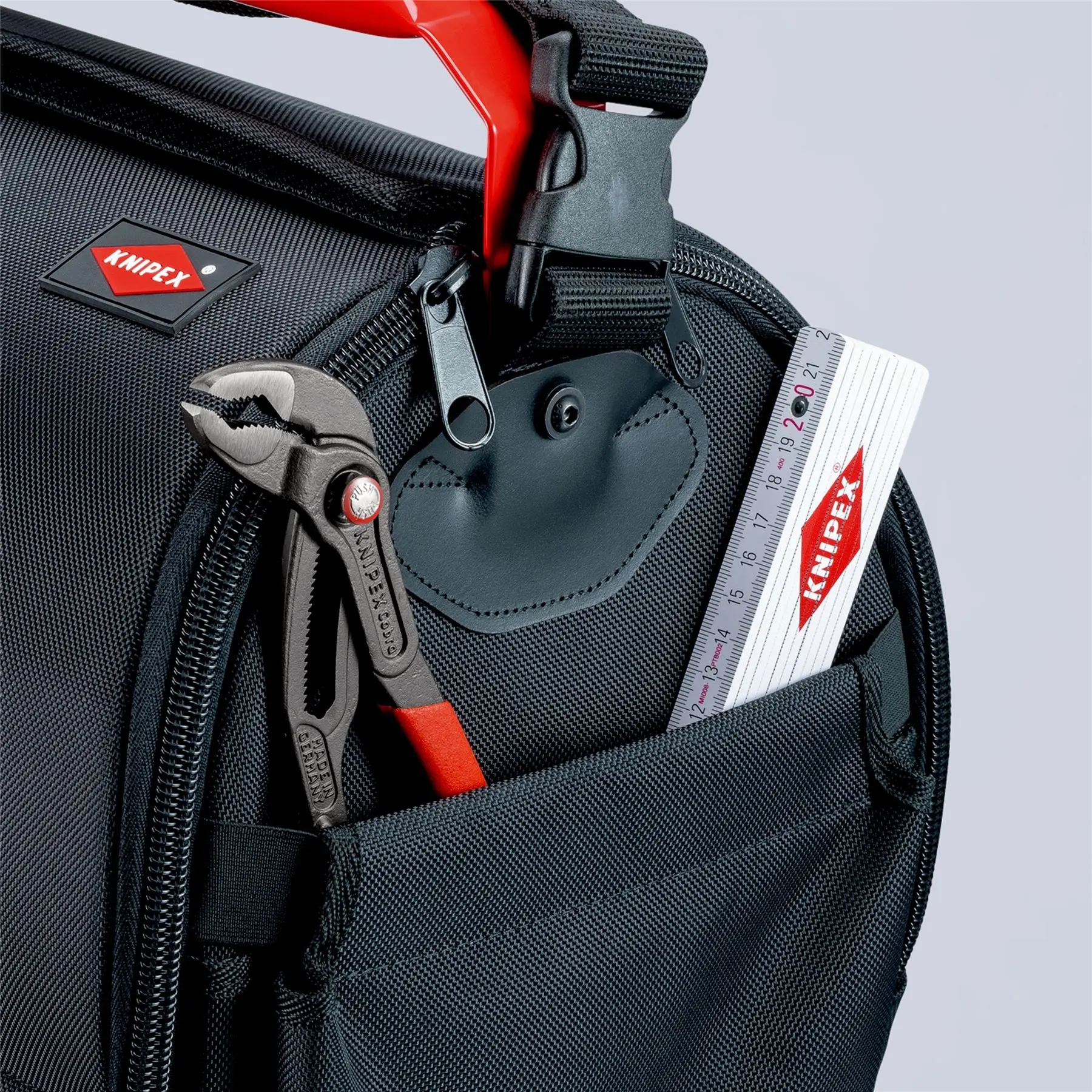 Knipex Tool Bag LightPack Empty Shoulder Strap Steel Handle with Softgrip 00 21 08 LE - Image 9
