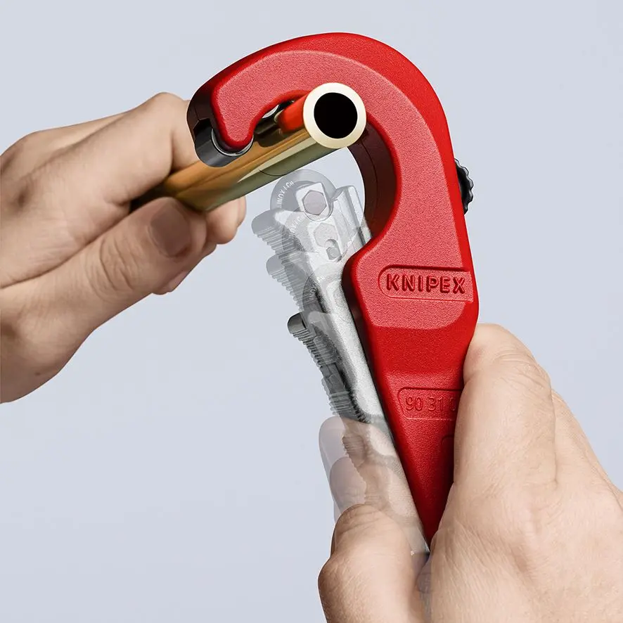 KNIPEX Tubix Pipe Cutter 6-35mm Capacity 180mm QuickLock Mechanism 90 31 02 SB - Image 11