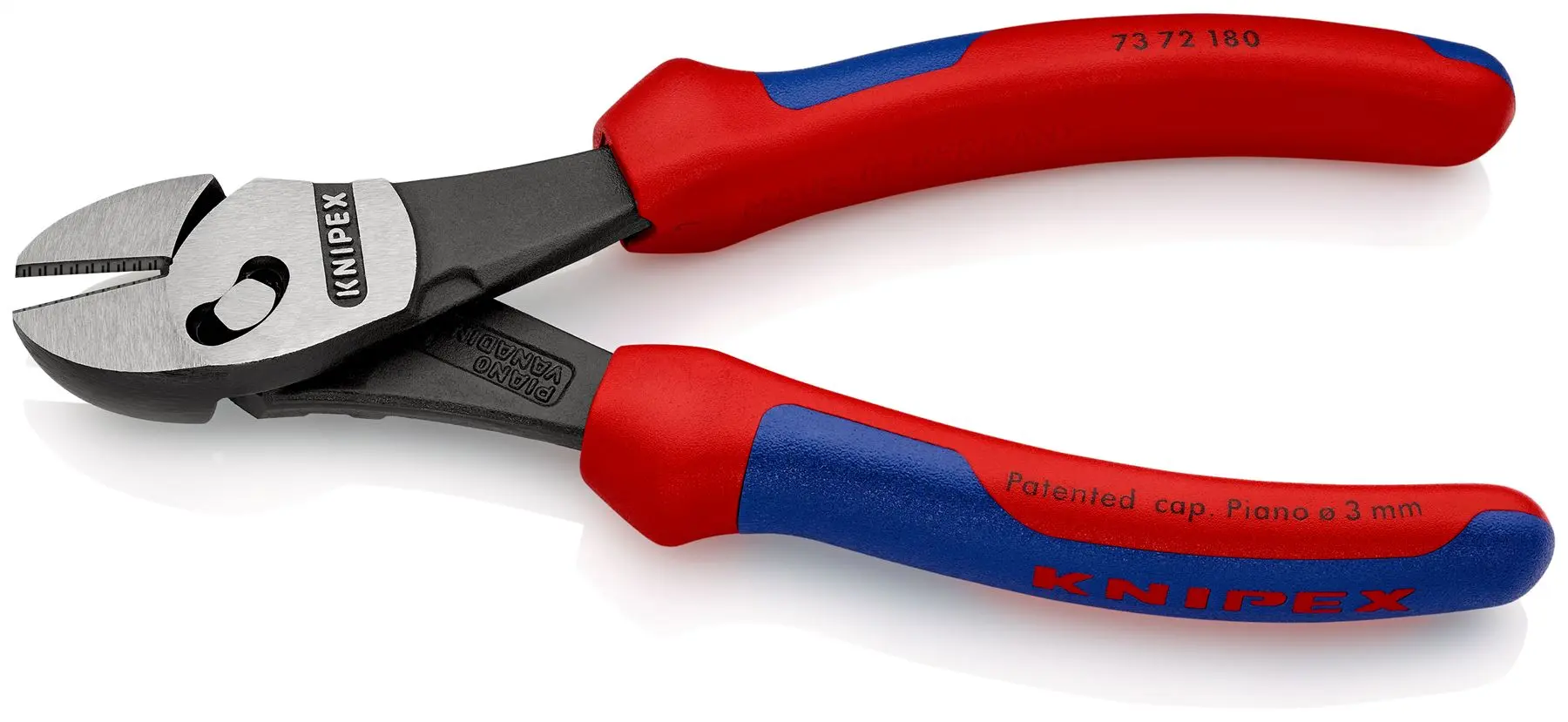 Knipex TwinForce High Performance Diagonal Cutters Cutting Pliers 180mm Multi Component Grips 73 72 180 - Image 3