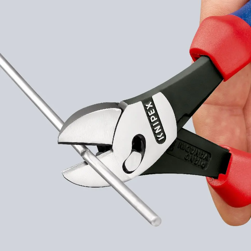 Knipex TwinForce High Performance Diagonal Cutters Cutting Pliers 180mm Multi Component Grips 73 72 180 - Image 4